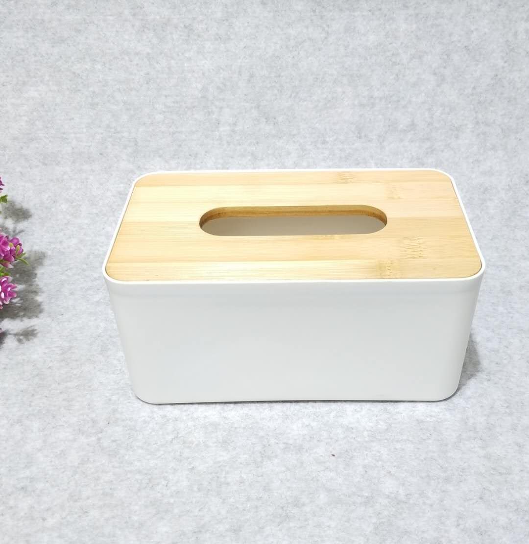 厂家直销天然环保竹盖纸巾盒细节图