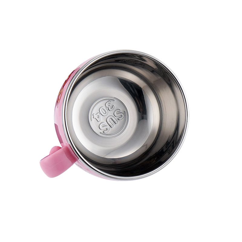Children's creative cup, stainless steel inner liner, 304 food-grade safety material, heat-resistant and anti-slip, cartoon cute and portable Specification image