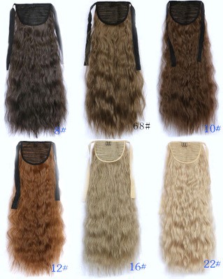 Hot-selling wigs with ties, ponytails, corn perches, fireworks perches, instant noodle rolls, wool rolls, and wig pieces detail image 1