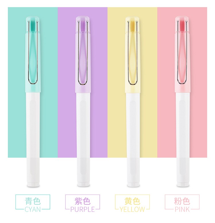 Vio candy-colored fountain Pen 0.5mm A6 neutral student pen, full needle tip, fresh and light signature pen pic 6
