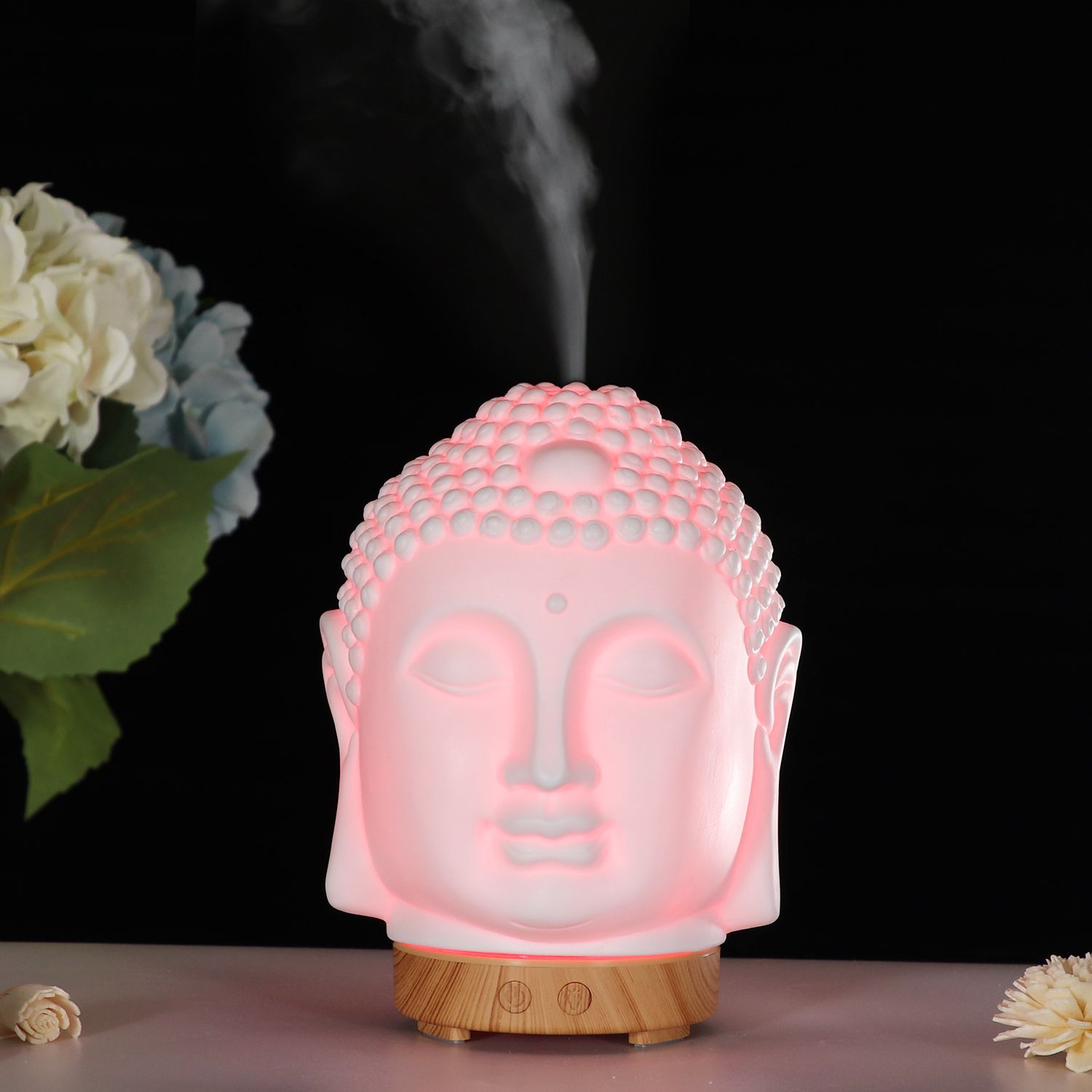 Amazon's best-selling ceramic aroma diffuser humidifier with seven-color lights and ultrasonic atomization can add essential oils Specification image