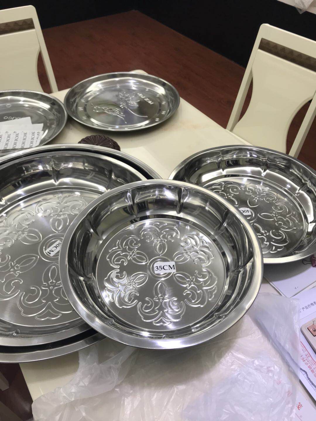 Stainless Steel Platter, Disc, Plus Original Embossed Disc details Picture