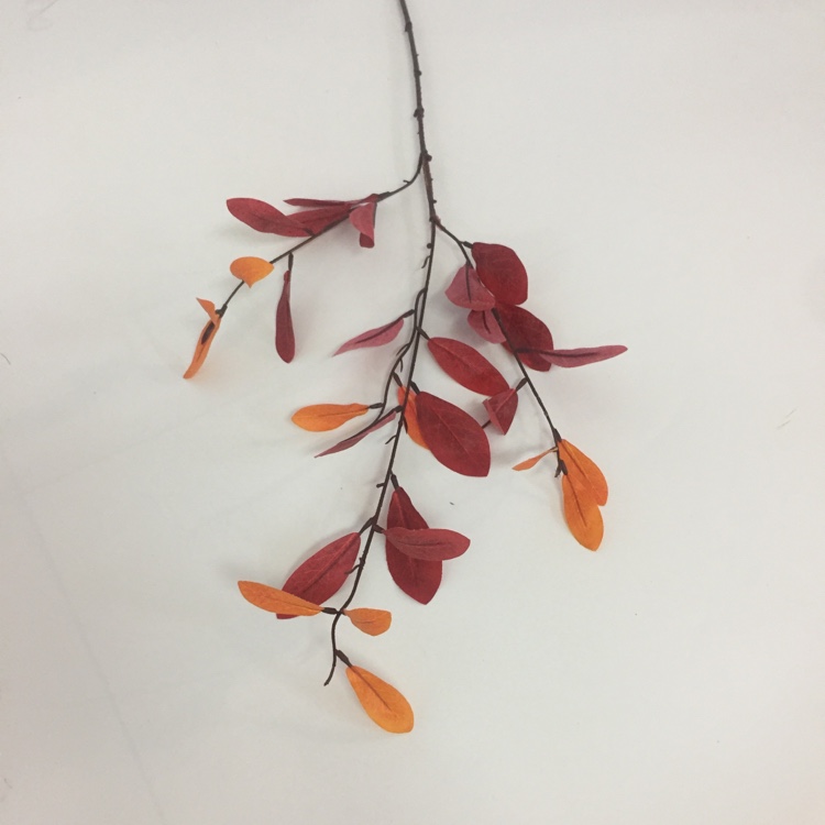 3叉小橄榄叶仿真绿植绿叶摆放花草详情图3