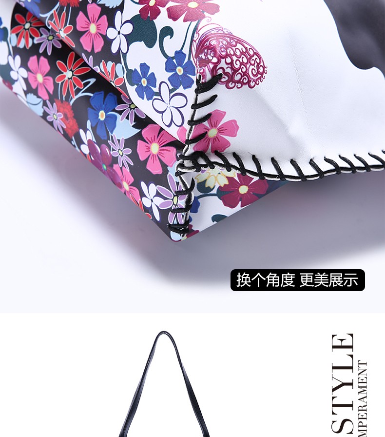 国潮女士民族风复古单肩购物包港风妈咪包手工购物袋收纳型时尚包包女详情12