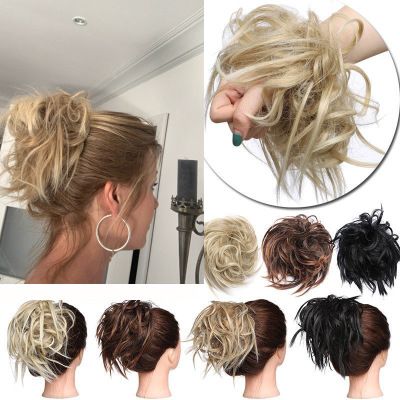 Hot-selling wigs with synthetic ponytail hair bands, realistic fake hair ends and short wigs