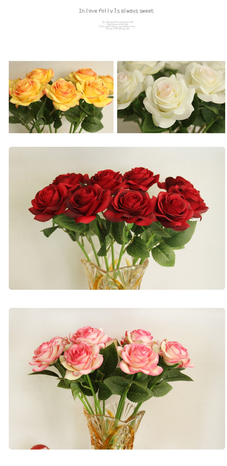 【远念花行】单头短枝情人玫瑰 多色可选 桌面装饰插花设计详情8