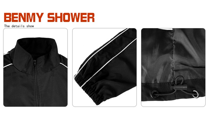 Jacket men, windbreaker men, autumn wear men, dark pluse-sized men, loose ins reflective stripe lapels, back-to-school season detail image 4