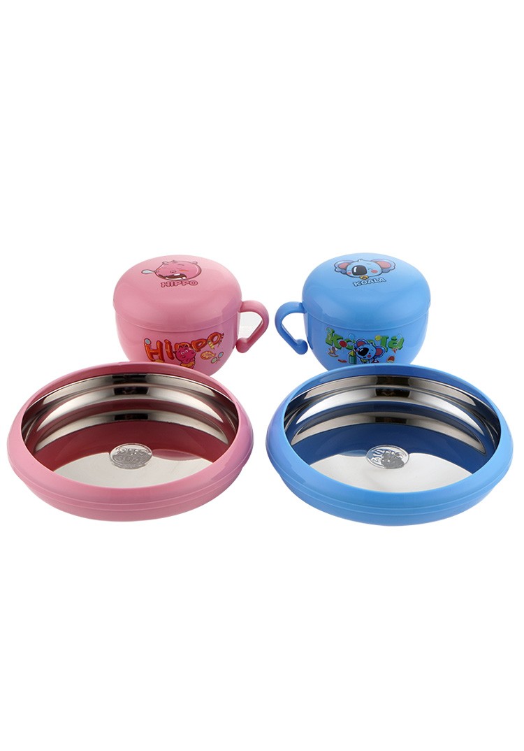 Children's creative cup, stainless steel inner liner, 304 food-grade safety material, heat-resistant and anti-slip, cartoon cute and portable pic 8