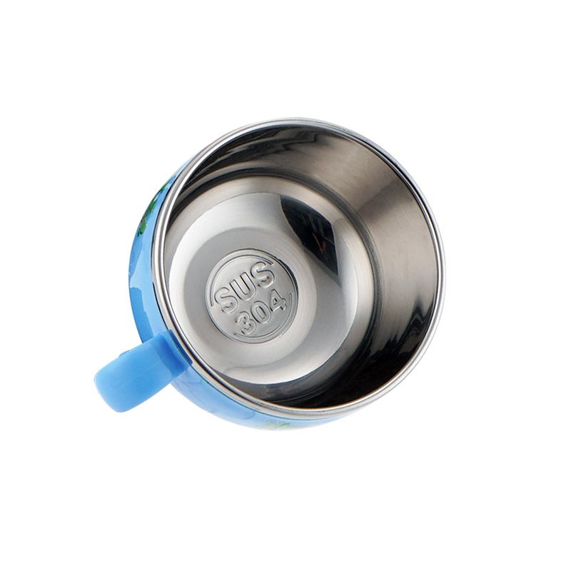 Children's creative cup, stainless steel inner liner, 304 food-grade safety material, heat-resistant and anti-slip, cartoon cute and portable Application Scenario