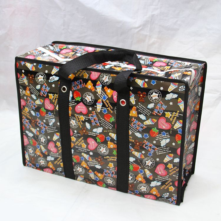 Popular new handheld film PP woven bag woven cloth shopping bag moving duffel bag travel bag thumbnail