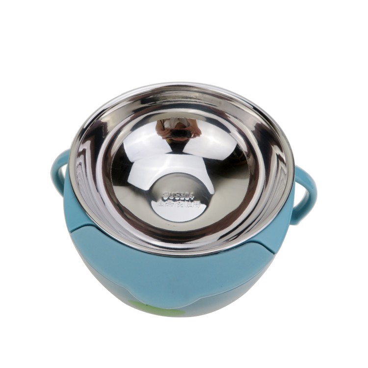 The inner liner of the children's creative bowl is made of 304 food-grade safe material, which is heat-resistant and anti-slip. It is cartoonish, cute and portable detail image 10
