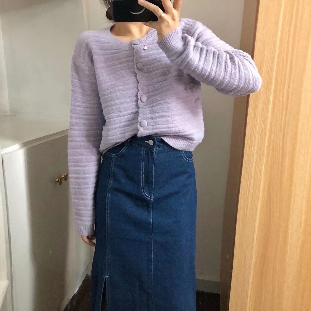 Cardigan sweater (Pink)
