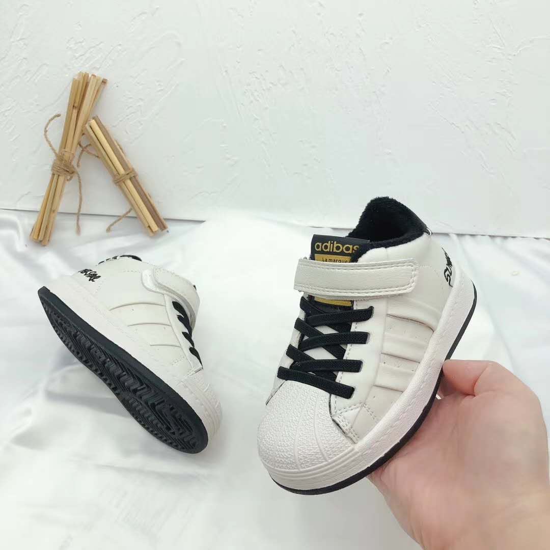 Winter sports New girl plus velvet high top plank shoes boy casual shell shoes warm cotton shoes thumbnail