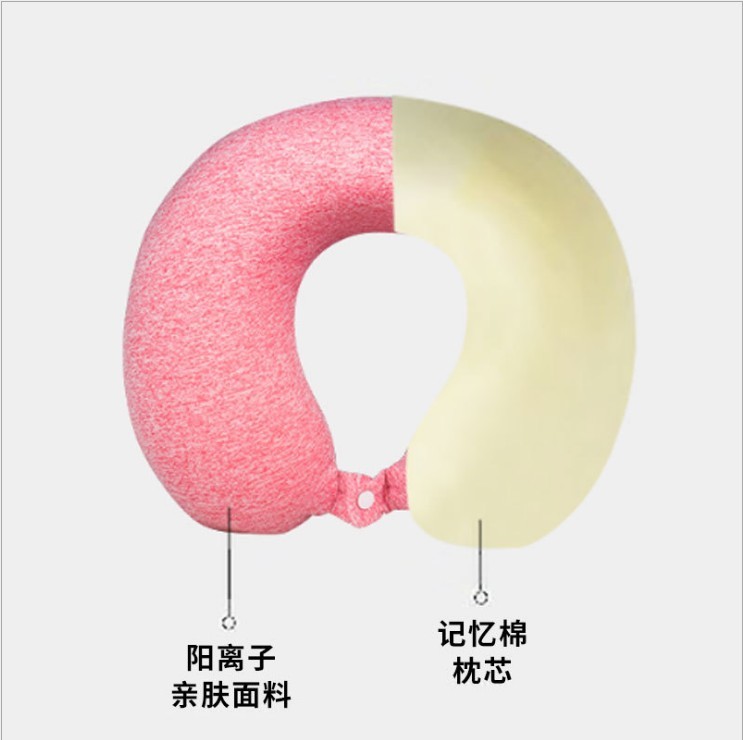 厂家直销时尚颈椎枕舒适柔软护颈枕长途飞机旅行枕多功能U型枕详情3