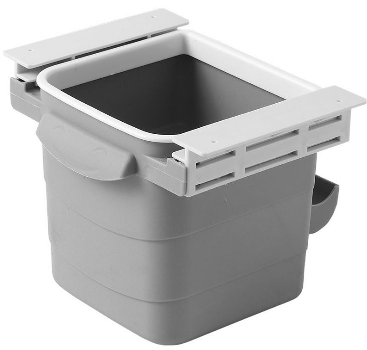 家用隐藏桌子伸缩垃圾桶创意客厅办公室桌可升降分类抽屉垃圾桶细节图