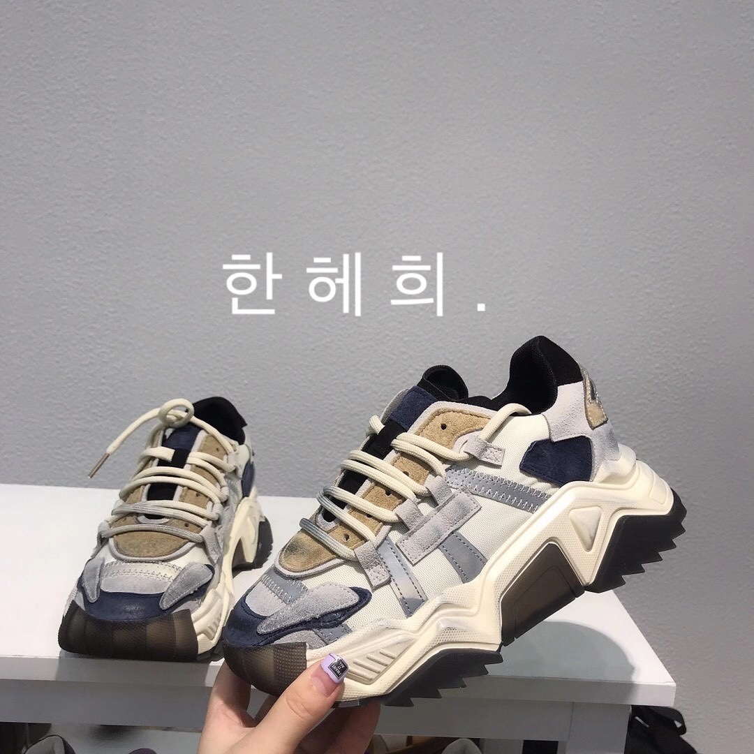 European station canvas web celebrity with the same platform daddy shoes retro ins trendy lacing super fire sports cake shoes thumbnail