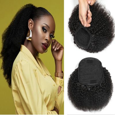 Real human hair wig female, European and American wig female