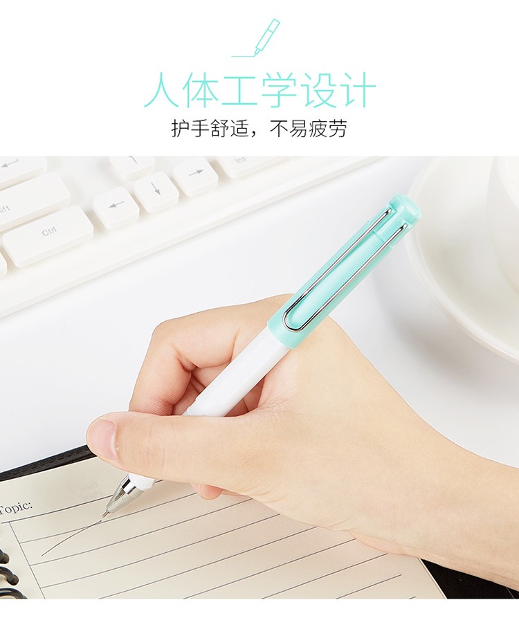 Vio candy-colored fountain Pen 0.5mm A6 neutral student pen, full needle tip, fresh and light signature pen pic 9