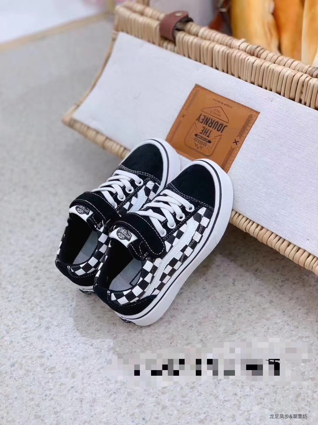 Spring, autumn, winter, Vance black canvas shoes, high-top board shoes, boy's leisure board shoes, girl's web celebrity shoes details Picture