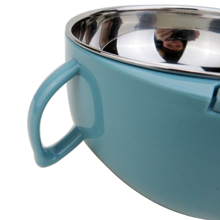 The inner liner of the children's creative bowl is made of 304 food-grade safe material, which is heat-resistant and anti-slip. It is cartoonish, cute and portable detail image 9
