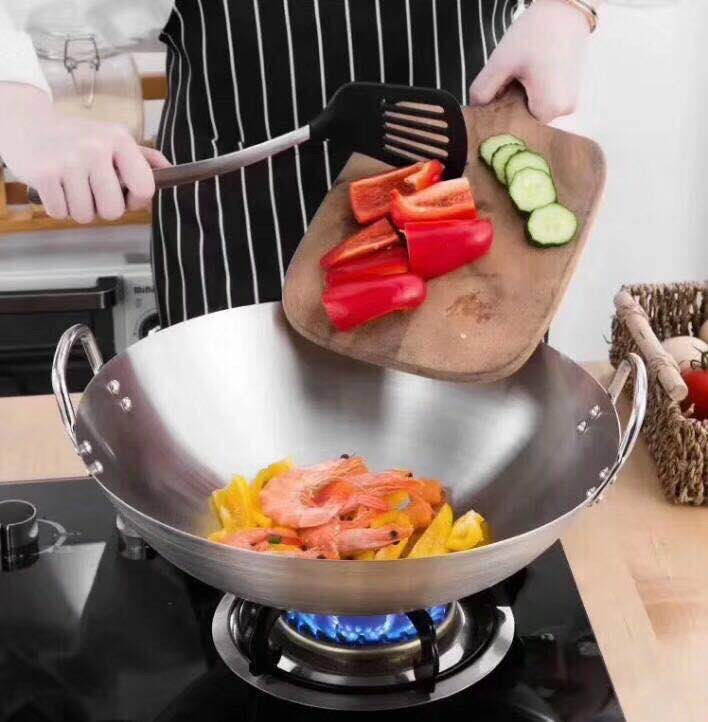 Stainless Steel Wok, Wok, Wok details Picture