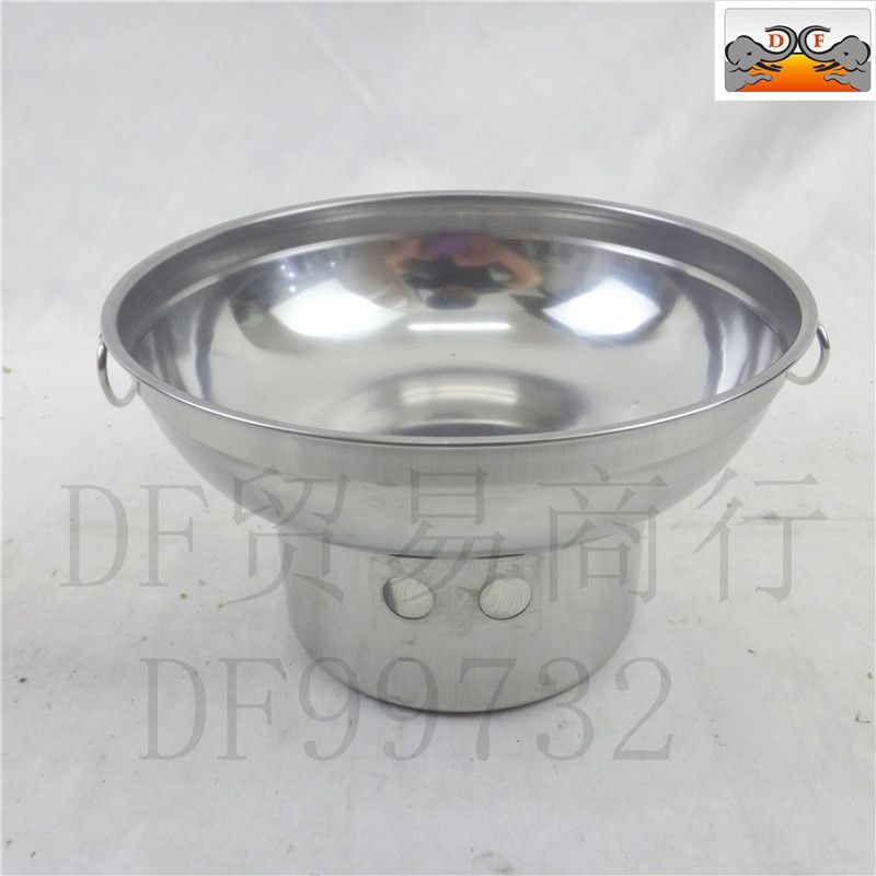 DF99732 Stainless steel Alcohol Buffet stove with charcoal alcohol food heating container DF TRADING HOUSE full figure