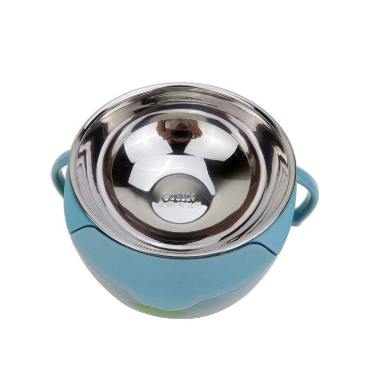 The inner liner of the children's creative bowl is made of 304 food-grade safe material, which is heat-resistant and anti-slip. It is cartoonish, cute and portable Item Picture