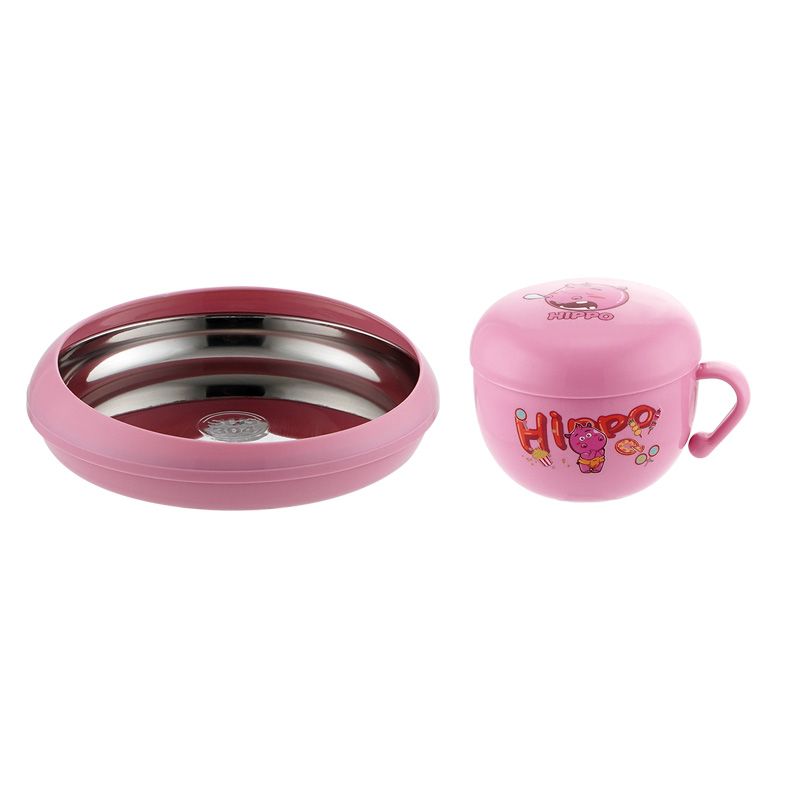 Children's creative cup, stainless steel inner liner, 304 food-grade safety material, heat-resistant and anti-slip, cartoon cute and portable details Picture