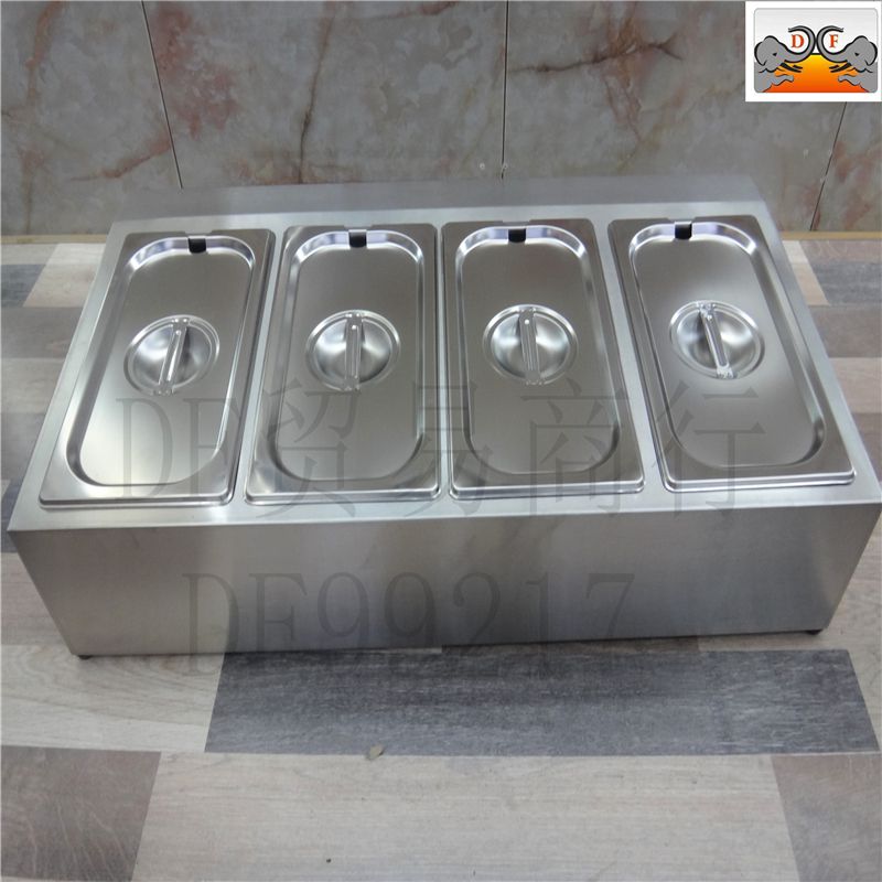 DF99217 stainless steel portion basin rack, jam box, special tool for milk tea shops, fraction box, small ingredient box, compartment rack, DF TRADING HOUSE