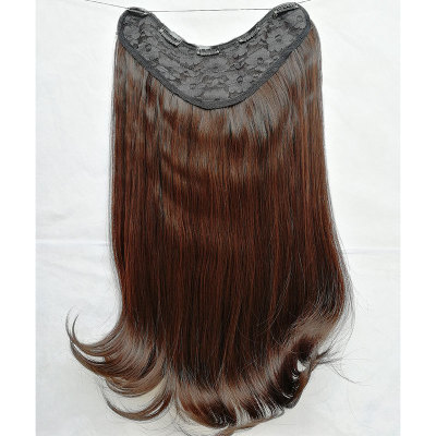 U-shaped wig pieces, one-piece seamless V-shaped pear blossom hair extensions, and synthetic fiber clips Application Scenario