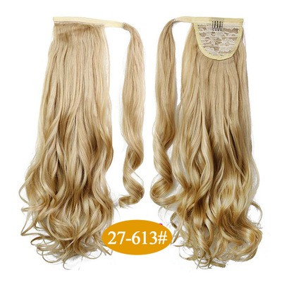 Tie, curly hair, ponytail tie, ponytail wig, hair extension, ladies' tie detail image 4