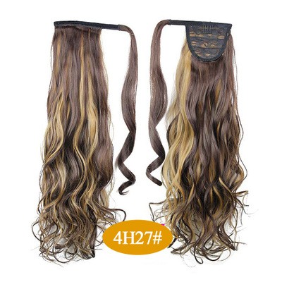 Tie, curly hair, ponytail tie, ponytail wig, hair extension, ladies' tie detail image 1