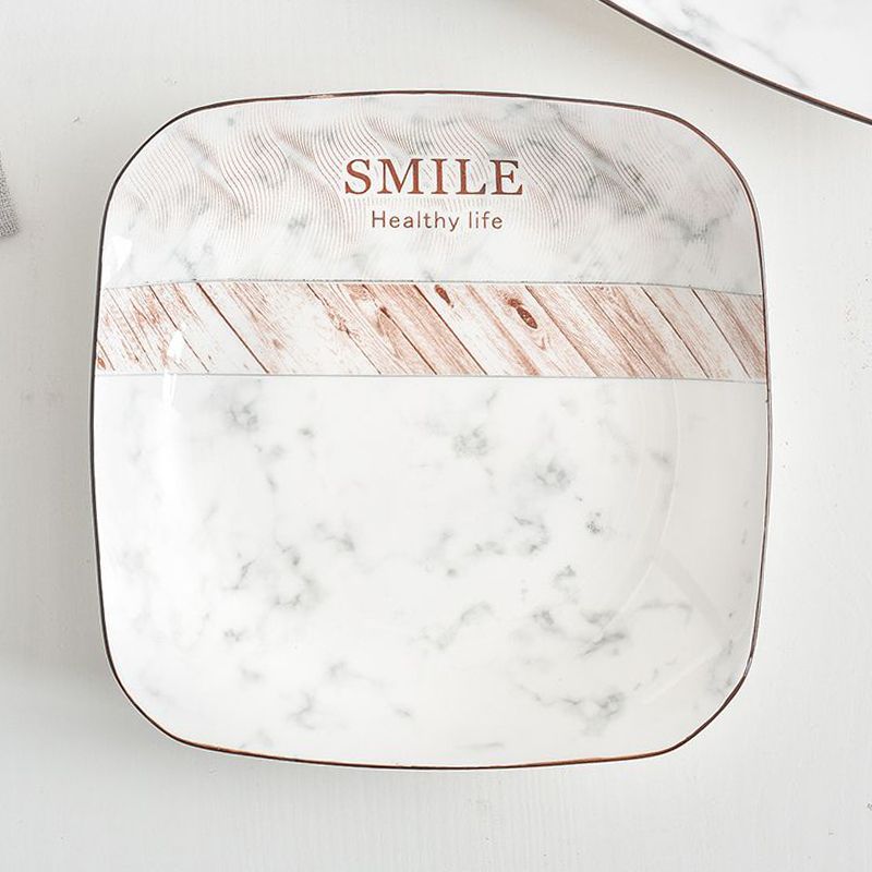 陶瓷欧式碗盘套装创意家用汤碗汤盘菜盘碟子饭碗盘子餐盘细节图