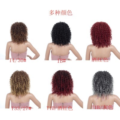 European and American female synthetic fiber wig covers detail image 5