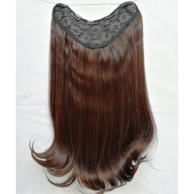 U-shaped wig pieces, one-piece seamless V-shaped pear blossom hair extensions, and synthetic fiber clips detail image 2