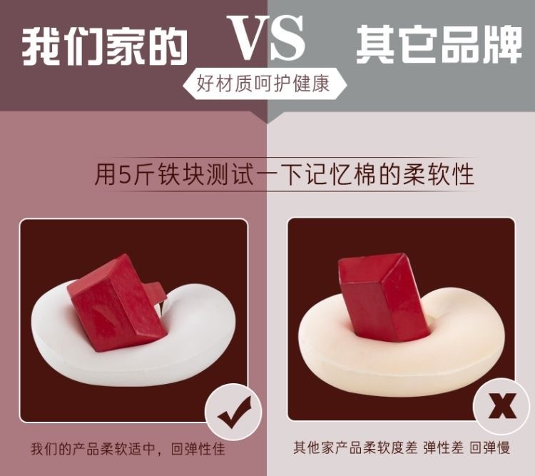 床上用品记忆棉u枕 床上用品U型枕详情13