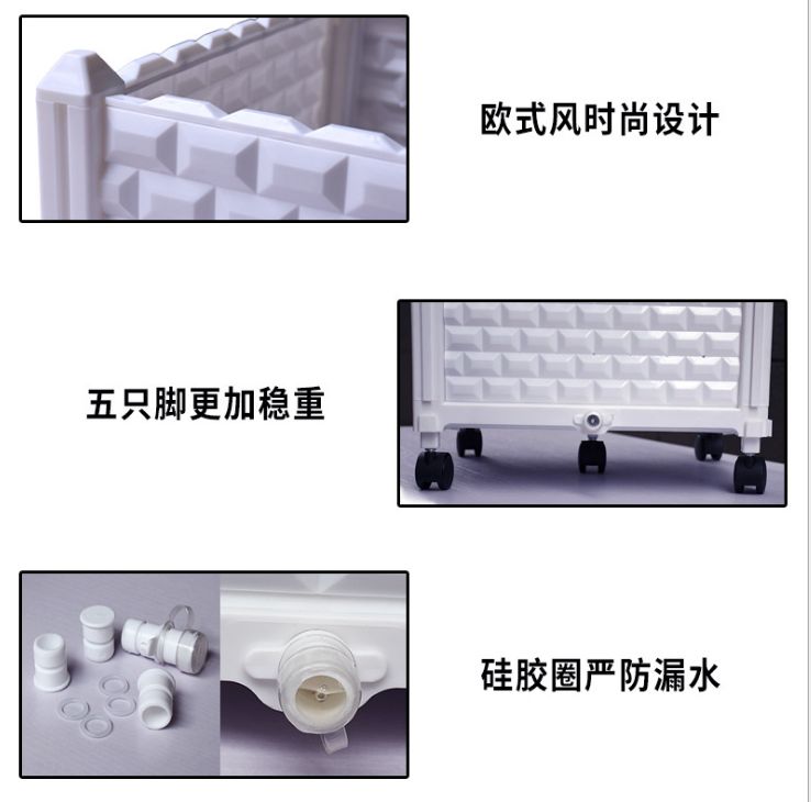 Vegetable planting box, rooftop garden, square plastic combination flower box, outdoor balcony vegetable growing box Specification image