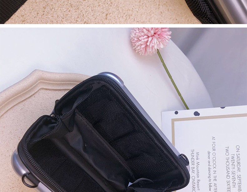 行李箱小包包女斜挎单肩个性手拿迷你密码箱旅行箱式盒子小方包详情图11