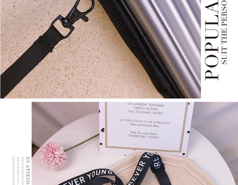 行李箱小包包女斜挎单肩个性手拿迷你密码箱旅行箱式盒子小方包详情图14