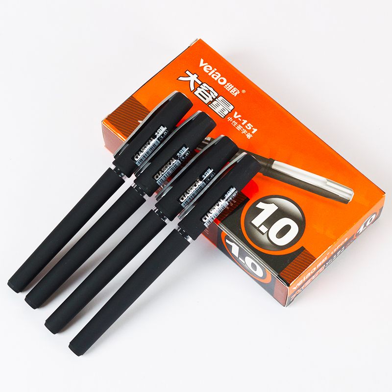 Vio V-131 Frosted rod large capacity neutral pen 0.7mm black blue thumbnail