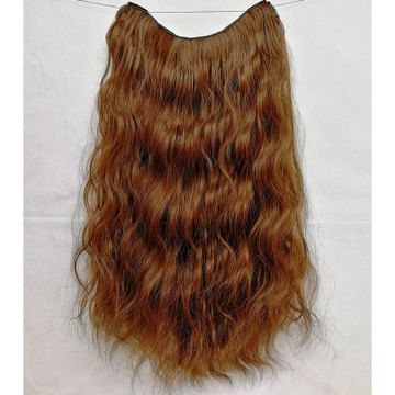 V-shaped wig pieces, women's water ripple one-piece curly hair pieces, seamless and fluffy details Picture