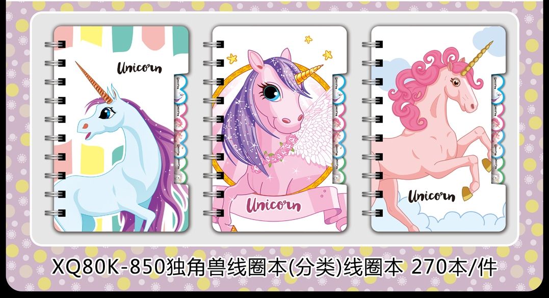80K coil notebook, smiling face PP coil notebook, cartoon mini notebook, cartoon environmental protection coil notebook, coil notebook Specification image