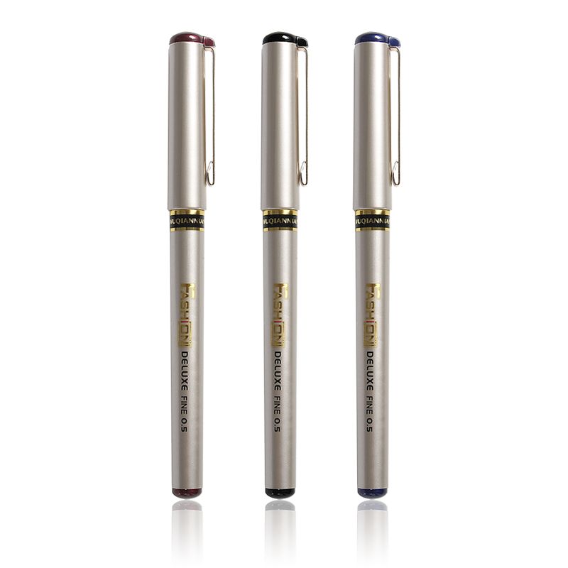 Five Thousand Years W-415 Golden Office Gel Pen 0.5mm in black, blue and red details Picture