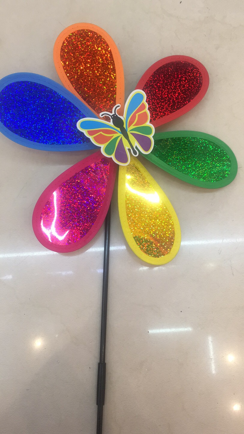 儿童玩具风车塑料风车园林长廊装饰品手持风车地摊货源细节图