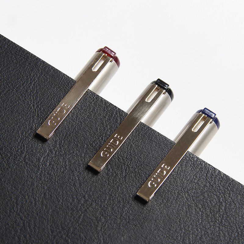 Five Thousand Years W-415 Golden Office Gel Pen 0.5mm in black, blue and red Application Scenario