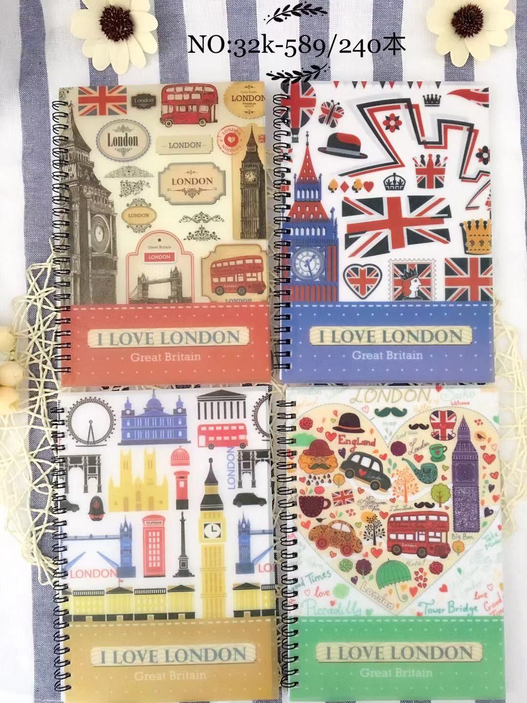 32K coil notebook, cartoon coil notebook, PP coil notebook, 32K eco-friendly coil notebook, student coil notebook detail image 1