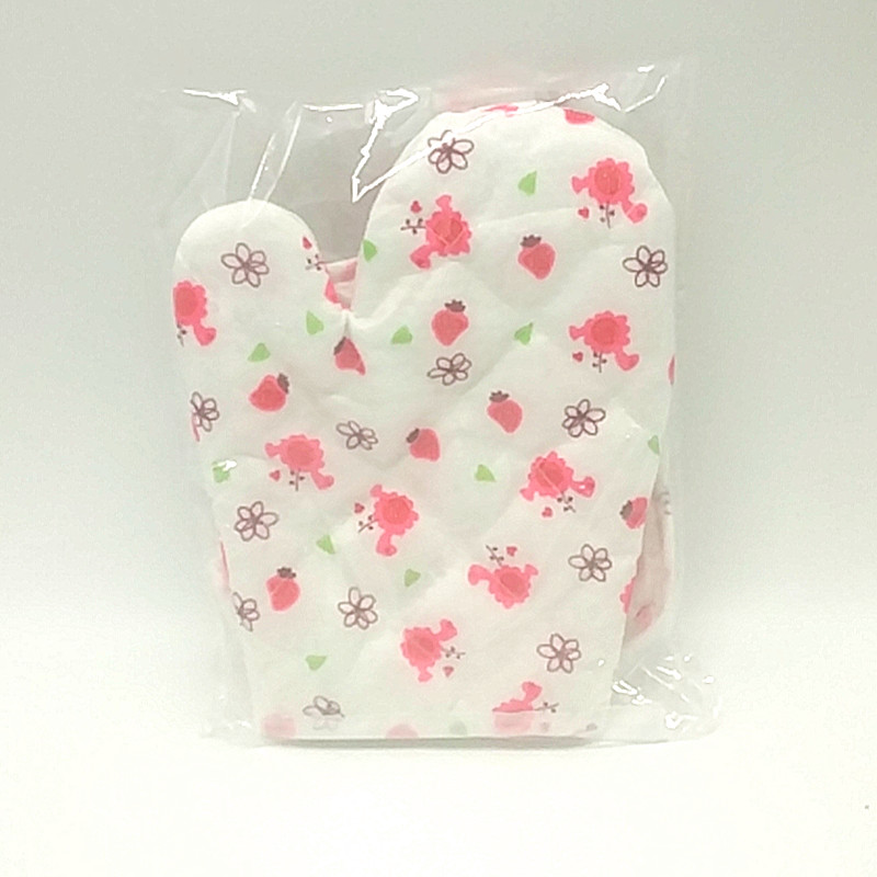 Wholesale of printed microwave oven gloves, kitchen baking high-temperature resistant heat-insulating gloves, and heat-resistant pads details Picture