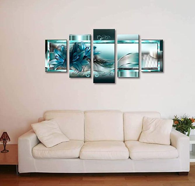 A new cross-border diy Rubik's Cube five-piece diamond painting with purple flowers, a best-selling decorative painting for living rooms and bedrooms details Picture
