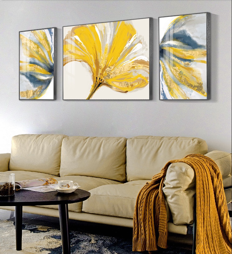 Nordic style living room decoration painting sofa background wall triplet painting modern and simple mural creative hanging painting wall painting thumbnail
