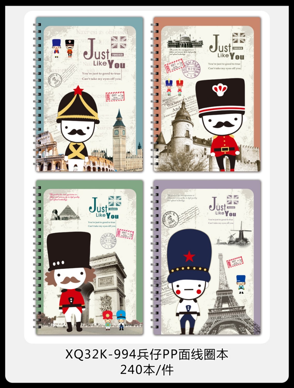 32K卡通线圈本裸熊PP线圈本办公记事本学习本学生线圈笔记本详情图13